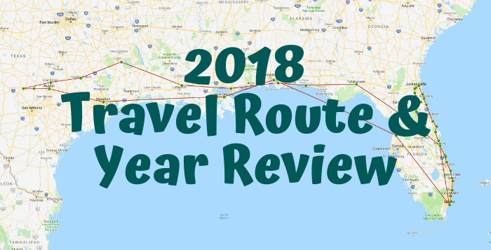 2018 Travel Route & Year Review