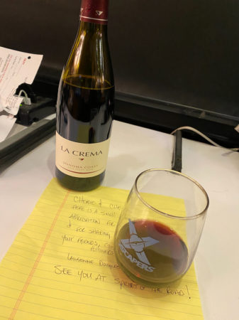 Wine and thank you note